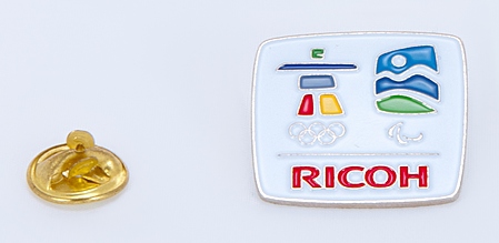 Ricoh Pin's Ricoh logo JO Vancouver 2010