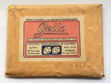 Papeteries Photographiques de Colombes Pochette de papier Gello  9 x 12