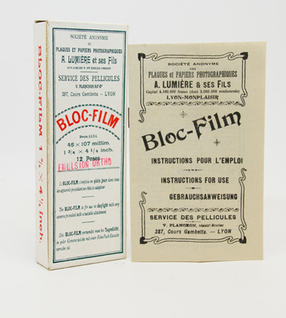 Lumière  Boite de BLOC-FILM  45 x 107 mm 12 poses
