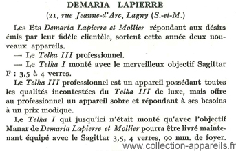 Demaria-Lapierre Telka I
