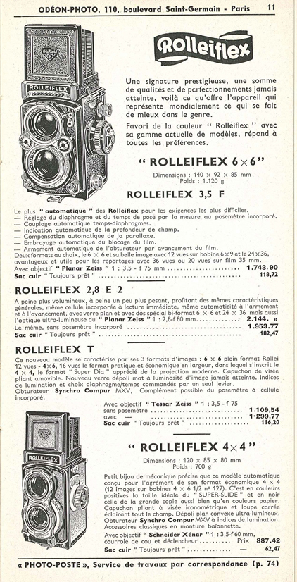 Odéon Photo 1960-61