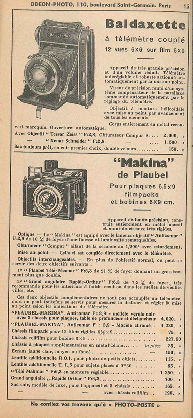 Odéon Photo 1937