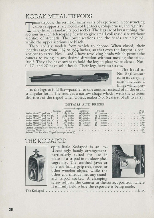 Kodak 1933-34 (US)