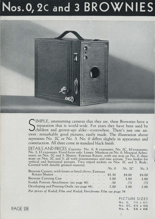 Kodak 1932-33 (US) 1