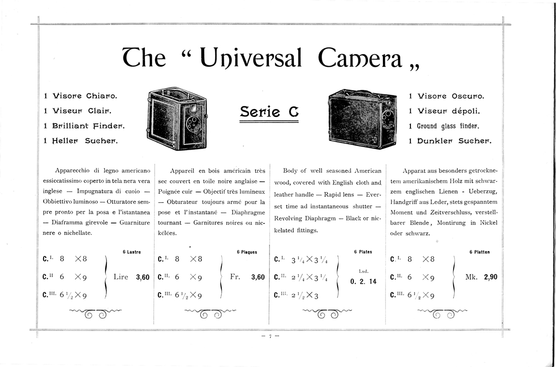 Colnaghi Dalzini The Universal Camera C III
