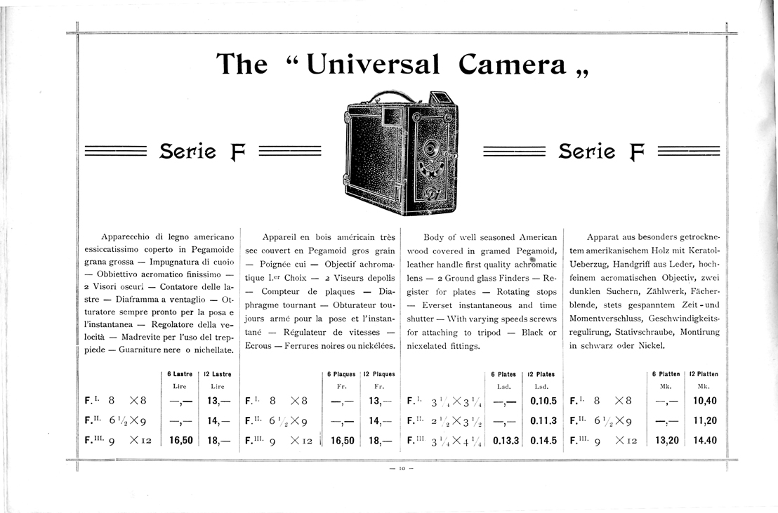 Colnaghi Dalzini The Universal Camera F II