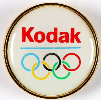 Kodak Pin's logo des Jeux Olympiques