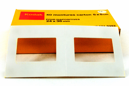 Kodak Montures carton 5 x 5 cm pour diapositives 24 x 36