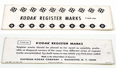 Kodak Register marks
