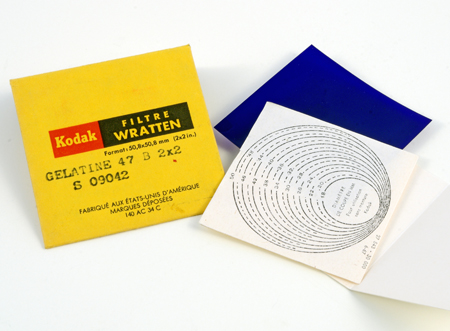 Kodak Filtre en gélatine Wratten bleu