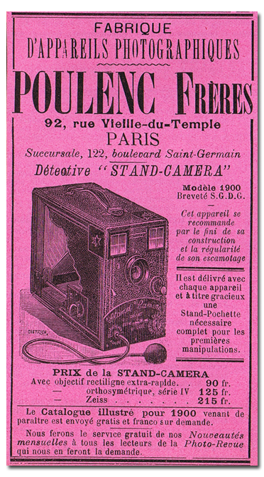Poulenc Stand-Caméra