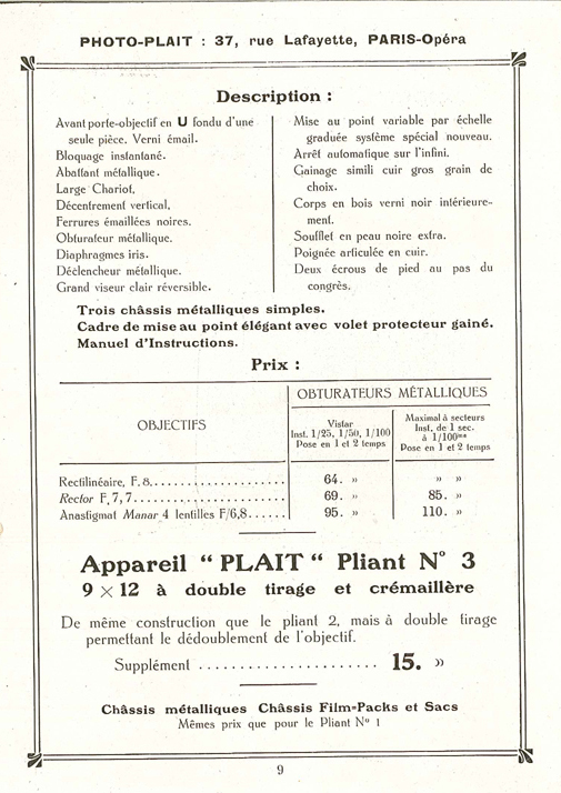 Photo-Plait 1916 (extraits)