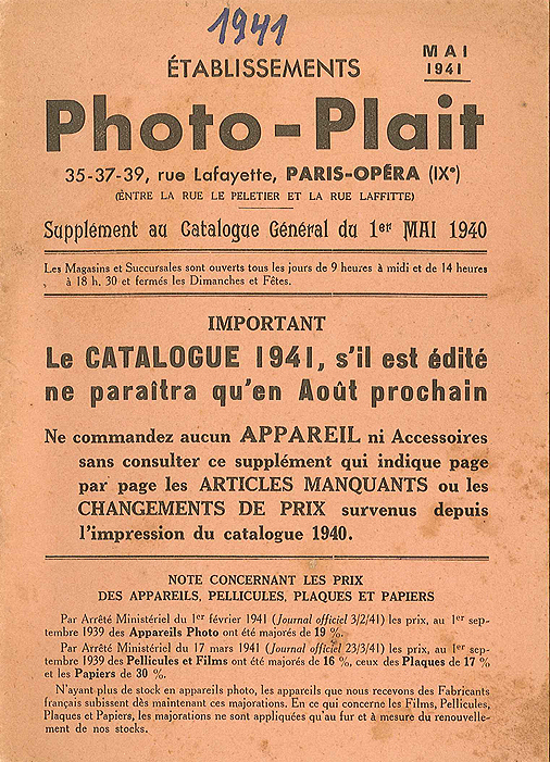 Photo-Plait 1941 mai