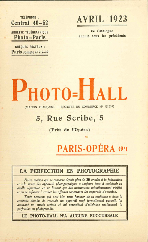 Photo-Hall 1923 avril