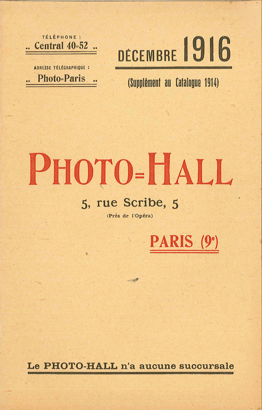 Photo-Hall 1916 décembre