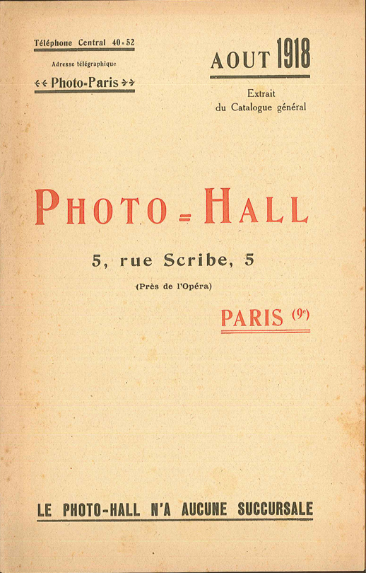 Photo-Hall 1918 aout