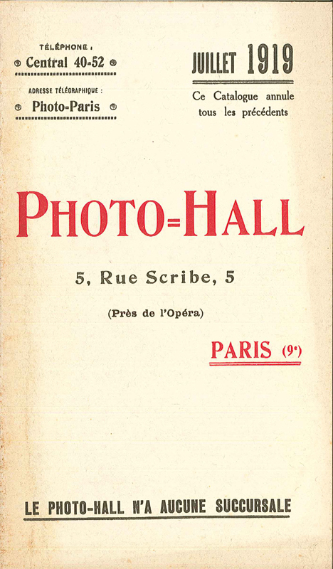 Photo-Hall 1919 juillet