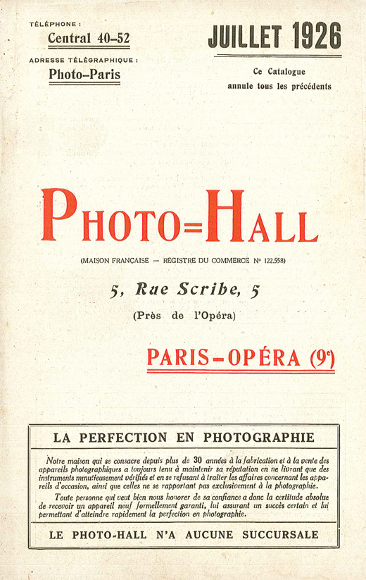 Photo-Hall 1926 juillet