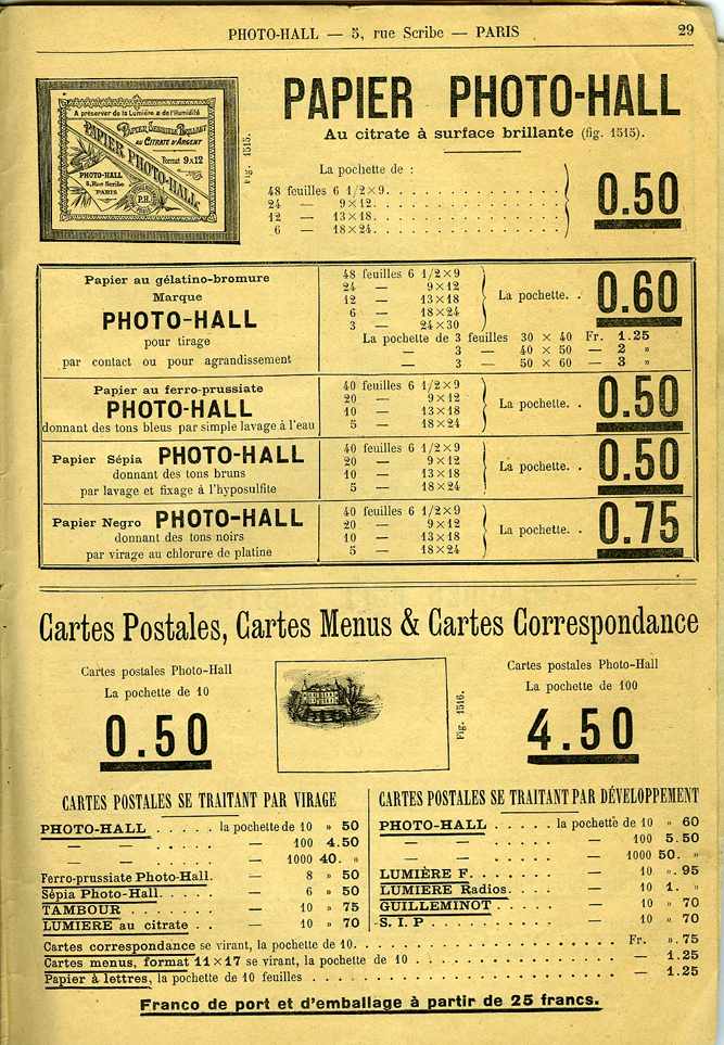 Photo-Hall 1905 mai