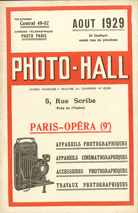 Photo-Hall 1929 aout