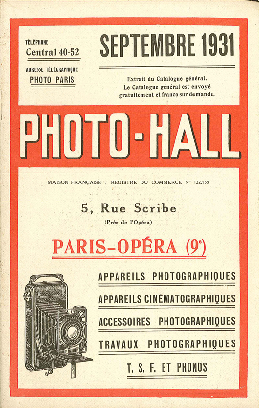 Photo-Hall 1931 septembre