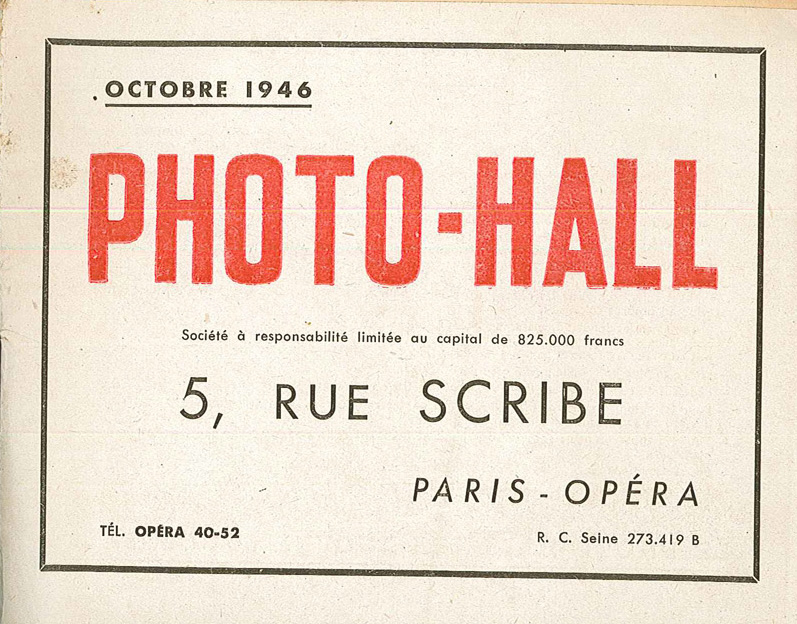 Photo-Hall 1946 octobre
