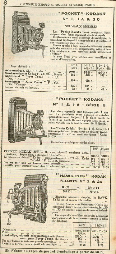 Kodak Pocket Autographic N° 2C