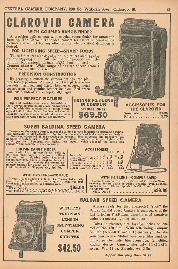 Central Camera Co 1937