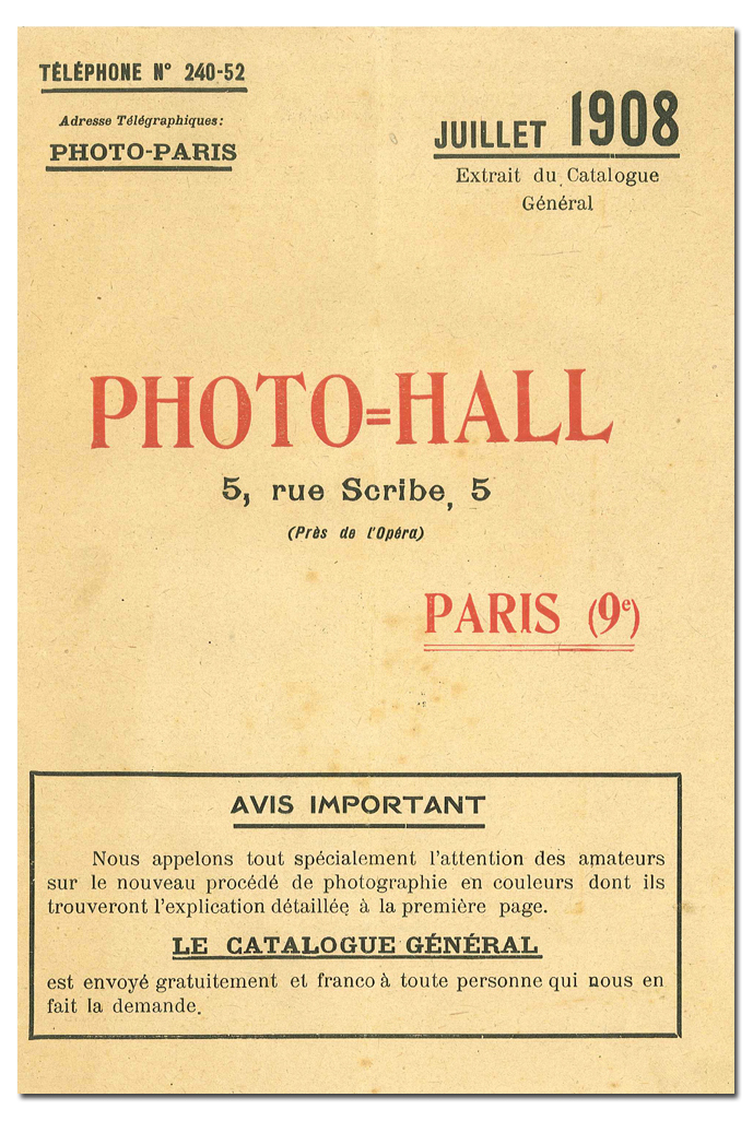 Photo-Hall 1908 juillet