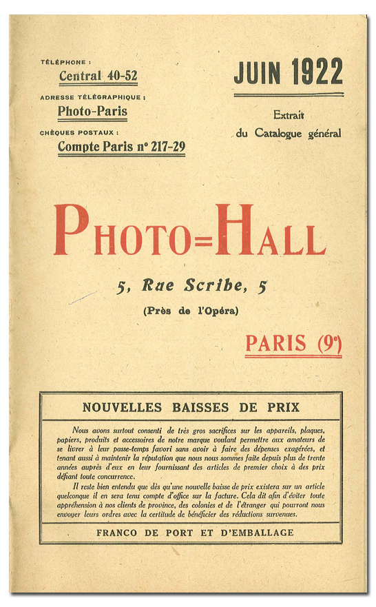 Photo-Hall 1922 juin