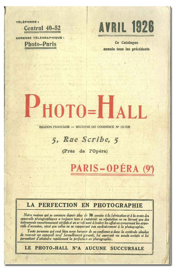 Photo-Hall 1926 avril